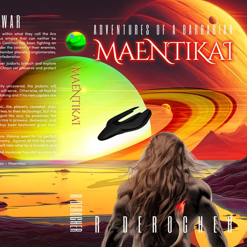 Alien book cover with the title 'Maentika'