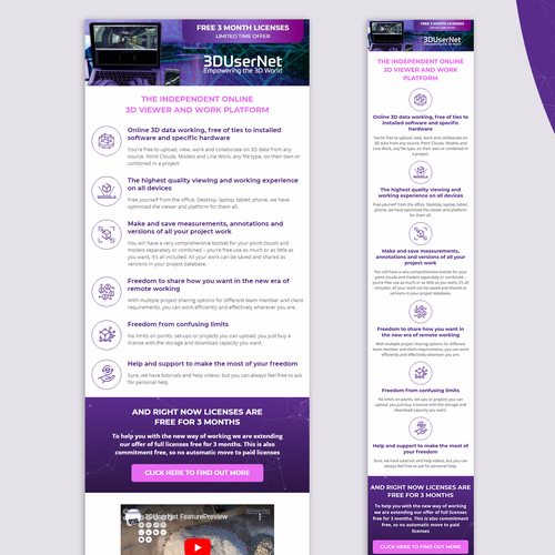 Newsletter design with the title 'A Responsive Design and Coding of an Email'