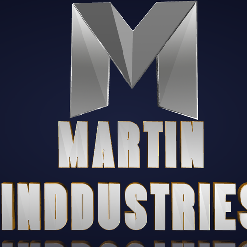 Northern lights design with the title 'Metallic with reflection logo'