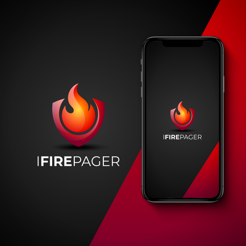 Alarm design with the title 'I Fire Pager'