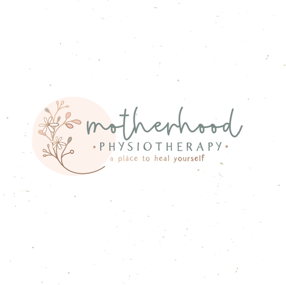 Mother's Day logo with the title 'Motherhood physiotherapy '