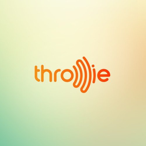 Streaming design with the title 'throwie logo'