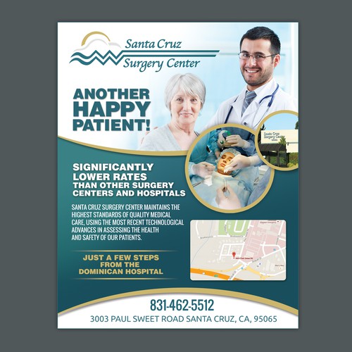 Surgical design with the title 'Santa Cruz Adv.'