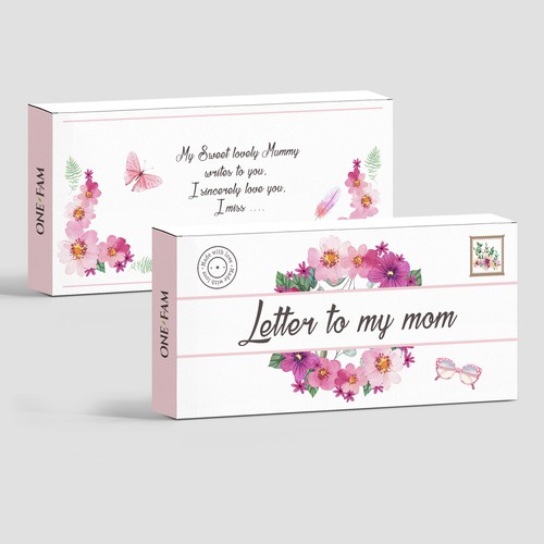 Natural cosmetics packaging with the title 'logo and box'