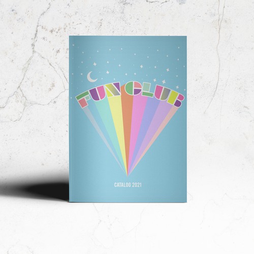 Product catalog design with the title 'Funclub Catalog 2021'