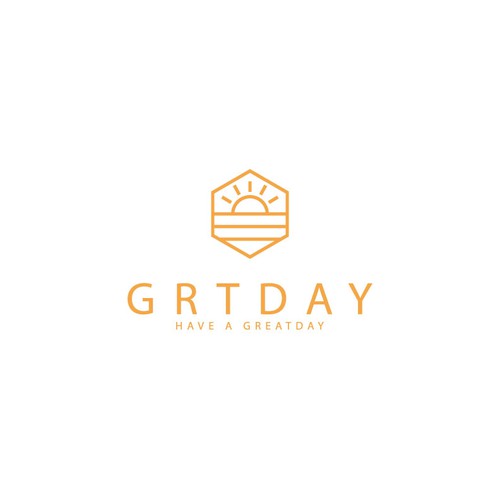 Esthetic design with the title 'Bold logo concept for ''GREATDAY'' company'