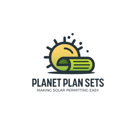 Solar design with the title 'Planet Plan Sets'