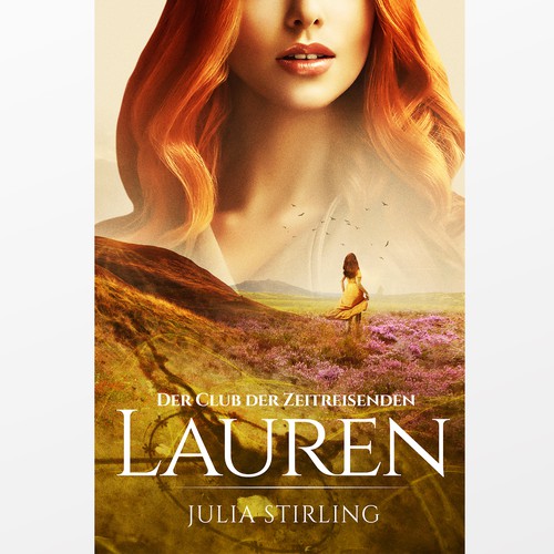 Time travel design with the title 'Lauren'