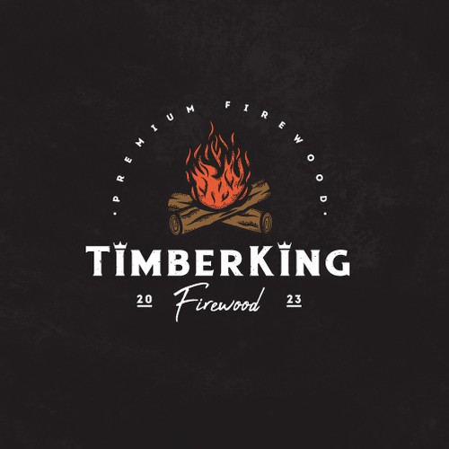 Premium logo with the title 'Logo design for a premium firewood business.'