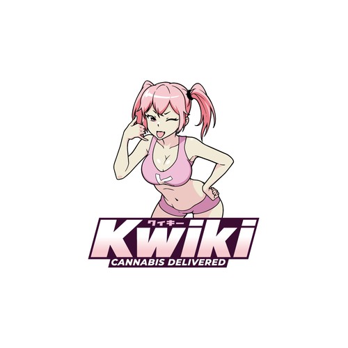 Anime logo with the title 'Cannabis Delivery Express logo'