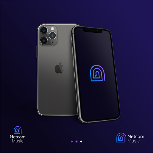 Record label logo with the title 'Logo concept for music label'