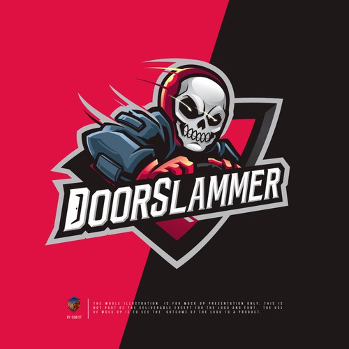 Motorsport design with the title 'doorslammer'