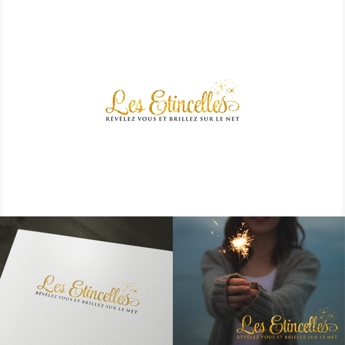 Magical logo with the title 'A logo for a girly + business online program !'