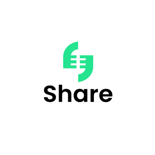 Microphone logo with the title 'share'