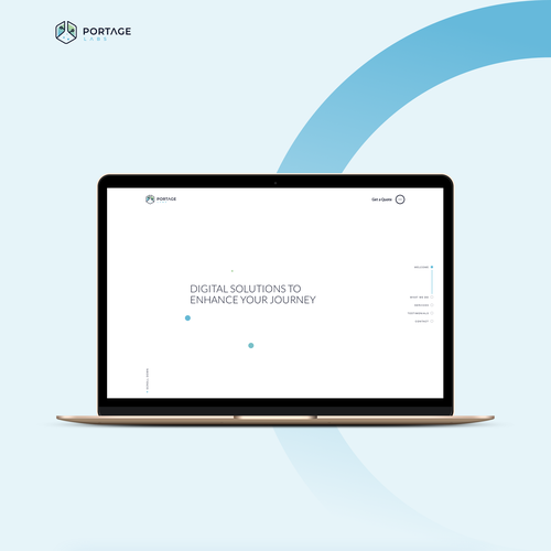Clean website with the title 'Portage Labs'