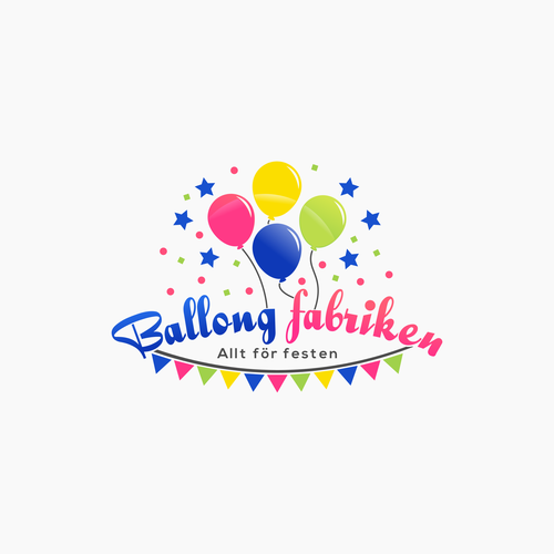 Celebration logo with the title 'Create a playful logo for a party store'