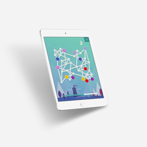 Interactive design with the title 'Design for Streak puzzle game'