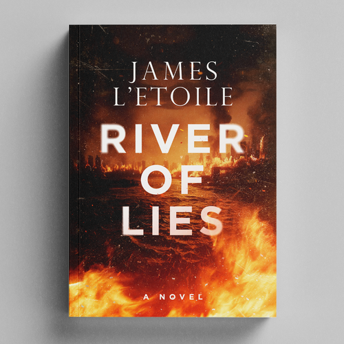 Professional book cover with the title 'River of Lies Book Cover'