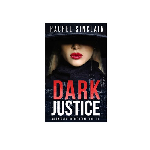 Legal design with the title 'Thriller book cover'