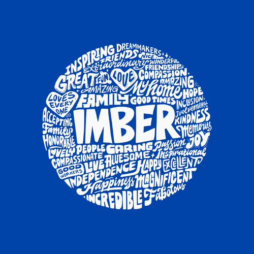 Collage design with the title 'collage Word'