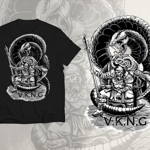 Viking t-shirt with the title 'Tshirt Mythologie Nordique Viking'
