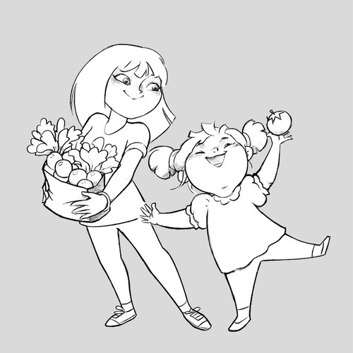 Book cover illustration with the title 'Bookcover'