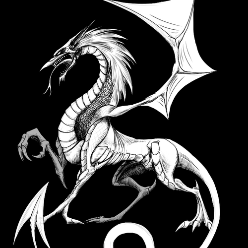 Dragon t-shirt with the title 'Dragon T-shirt design'