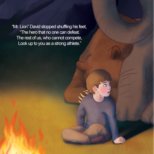 Digital illustration with the title 'Page of book'