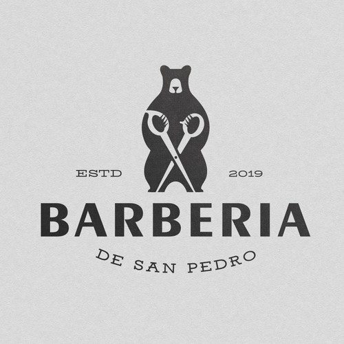 Bear brand with the title 'BARBERIA'