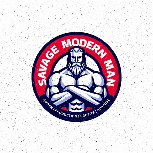 Bodybuilding design with the title 'Man Logo'