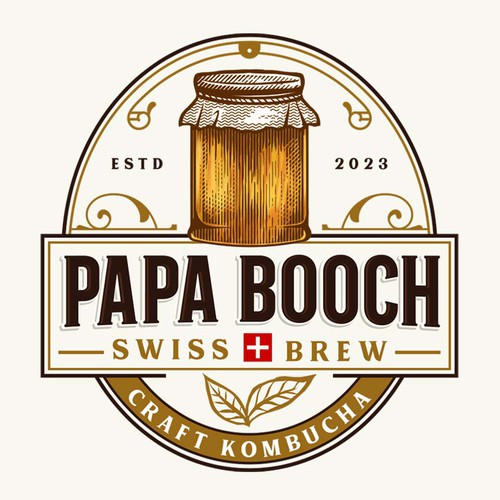 Jar logo with the title 'Papa Booch'