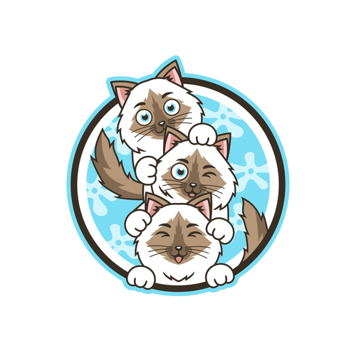 Adorable logo with the title 'Logo for The Miaou Miaou Family'