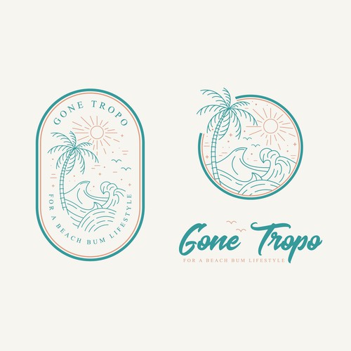 Australian logo with the title 'Gone Tropo Logo'