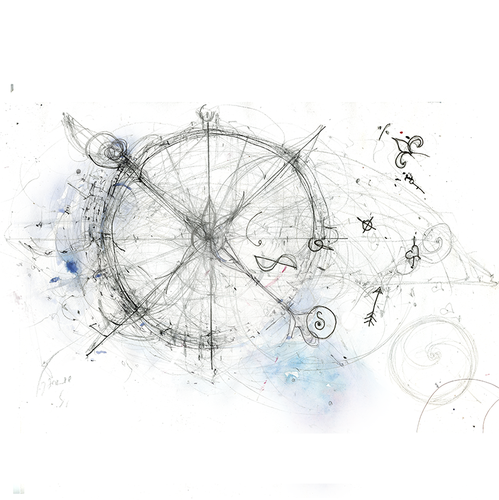 Dreamy design with the title 'Visual development and editorial system for an upcoming book project.'