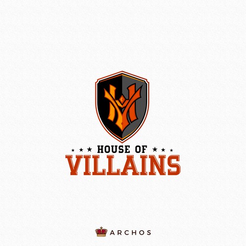 Villain design with the title 'House of Villains'
