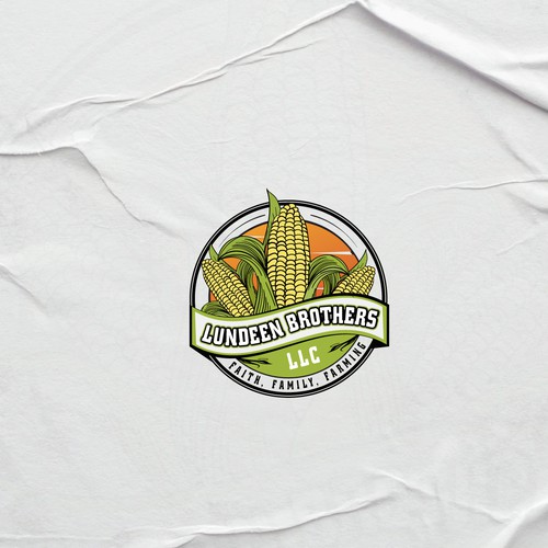 Corn logo with the title 'Lundeen Brothers Logo '