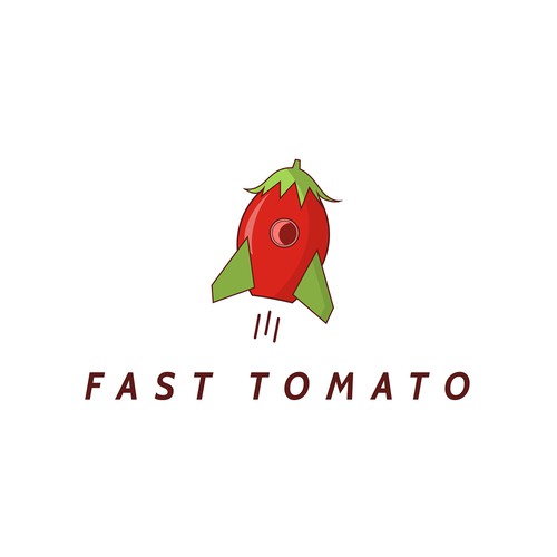 Fast logo with the title 'Logo for a student career website called Fast Tomato'