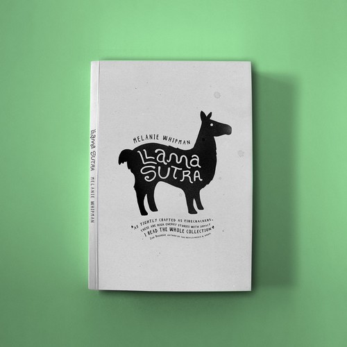 Animal book cover with the title 'Book Cover - Llama Sutra '