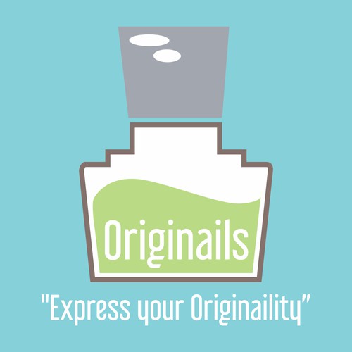 Nail design with the title 'Nails Art Logo '