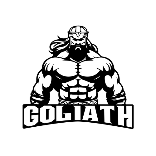 Giant logo with the title 'Goliath bold logo'