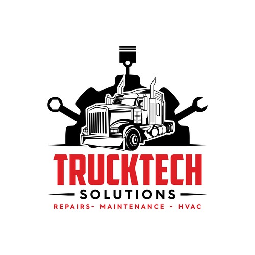 HVAC logo with the title 'Bold Logo for Automotive Industry'