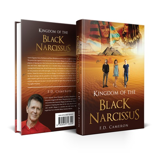 Gothic book cover with the title 'Kingdom of the Black Narcissus'