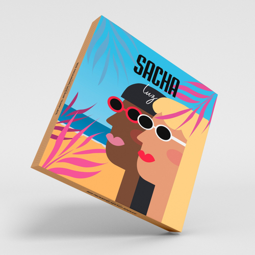 Lipstick design with the title 'Packing design'