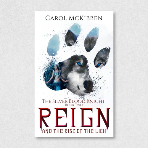 Dark fantasy book cover with the title 'Fantasy Novel Series (ebook cover)'