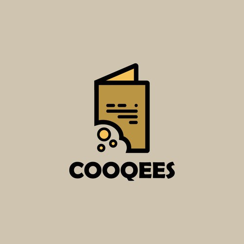 Breakfast logo with the title 'COOQEES logo'