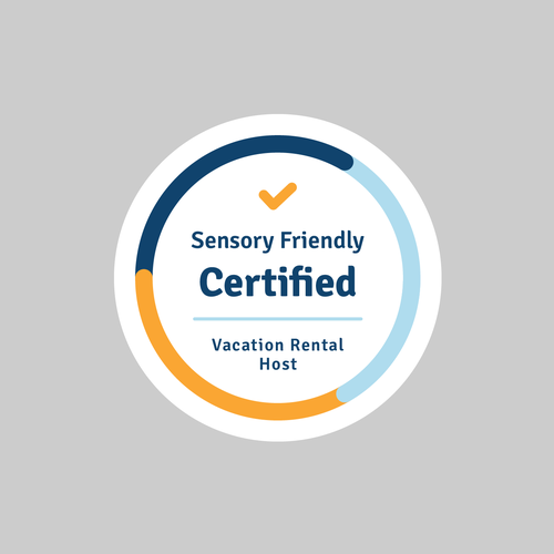 Certificate design with the title 'Sensory Friendly Certification Badge'