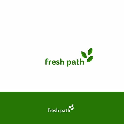 Eco-friendly logo with the title 'Logo concept for an organic food retailer'