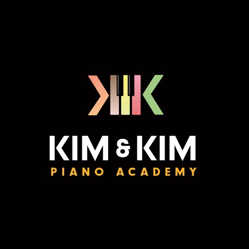 Academy logo with the title 'Kim & Kim Piano Academy'