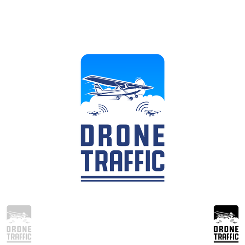 Aviator logo with the title 'DRONE TRAFFIC ALLERT'