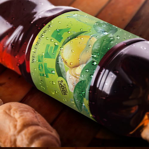 Mockup label with the title 'Ice Tea Label'